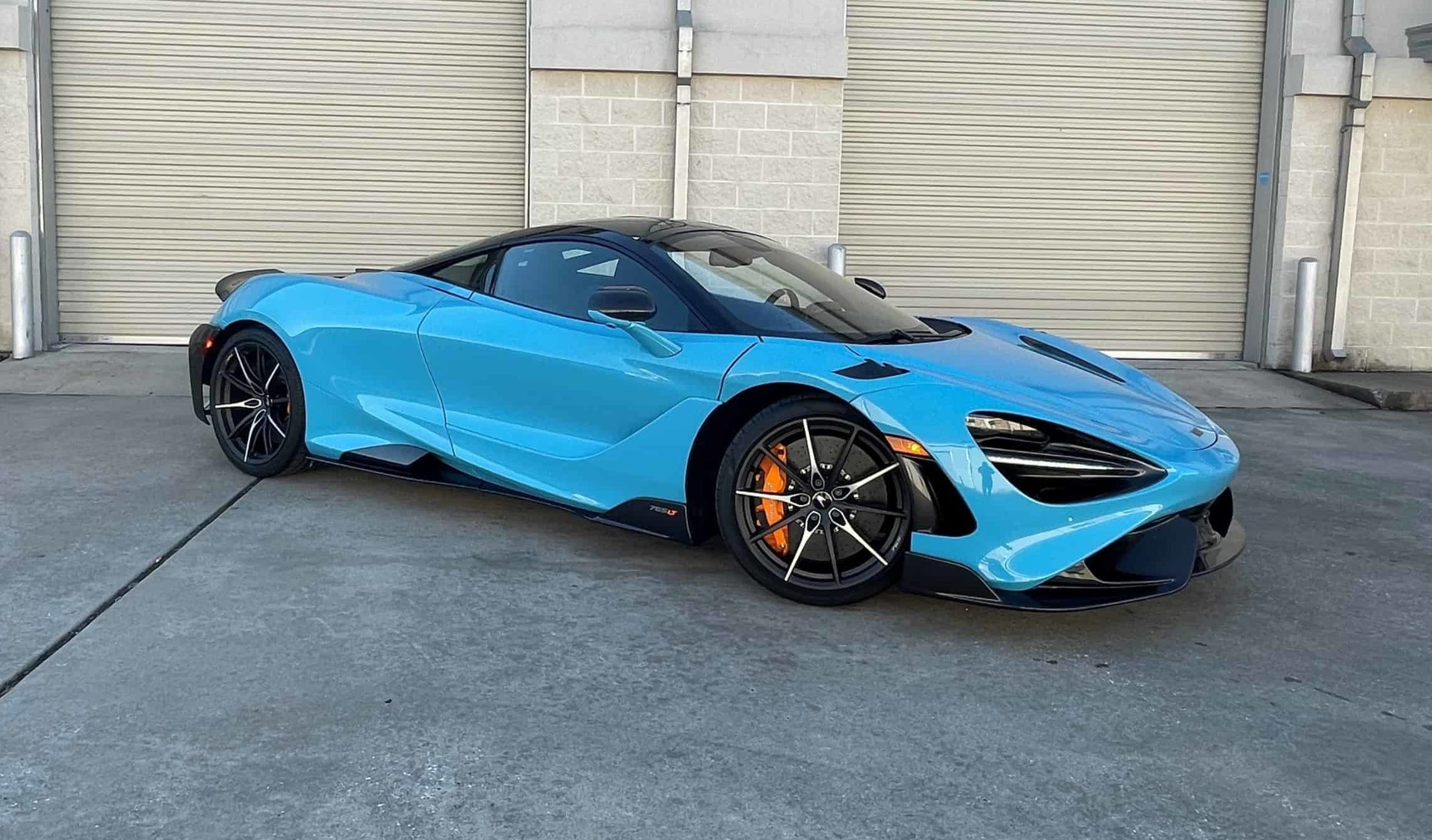 Light blue 2021 Mclaren 765LT Full car PPF Houston's